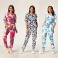 2020 New Hot Style Ladies Comfortable Home Outdoor Leisure Suit Tie-Dye Sleepwear Pajamas